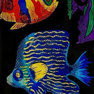 EUC vintage “fish” tie